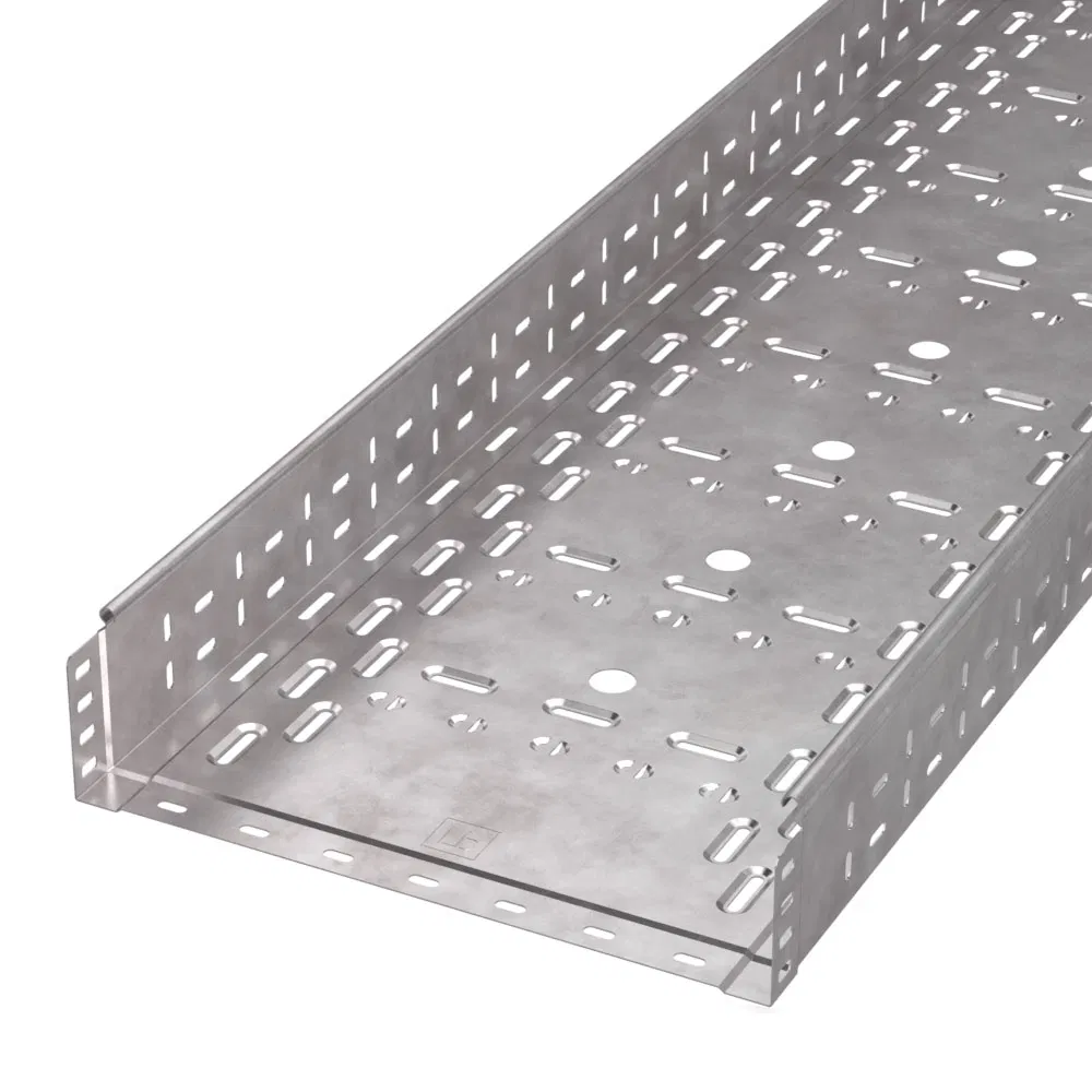 Perforated tray Standard HDZ 400x100x3000 (1.0 mm) (6 m/up) Promrukav