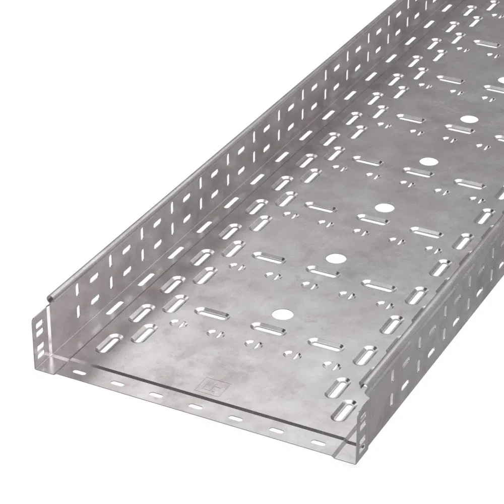 Perforated tray Standard HDZ 400x80x3000 (1.0 mm) (6 m/up) Promrukav