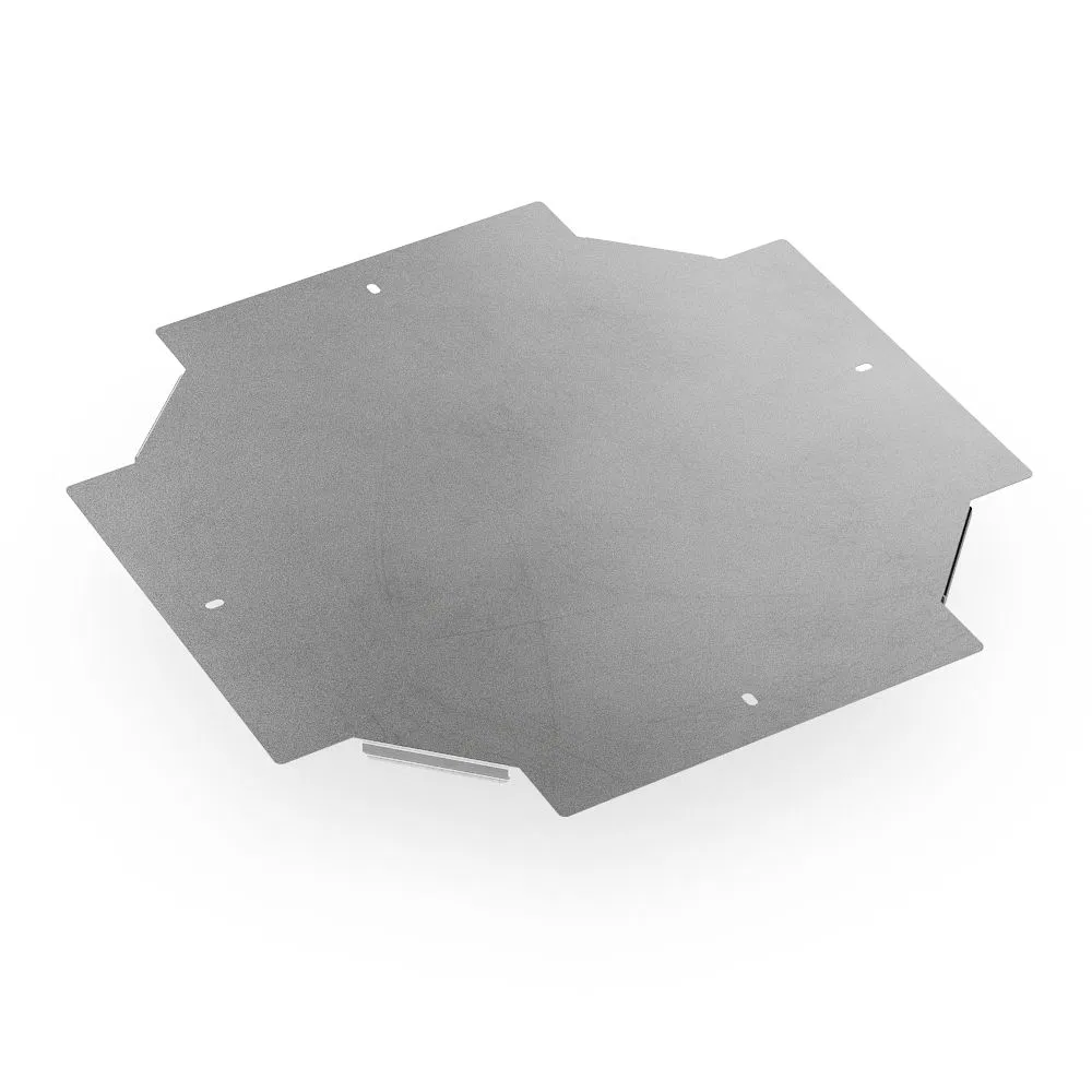 Branch cover X-shaped Profi INOX (AISI 304) 400 (1,0 mm) Promrukav PR16.16983