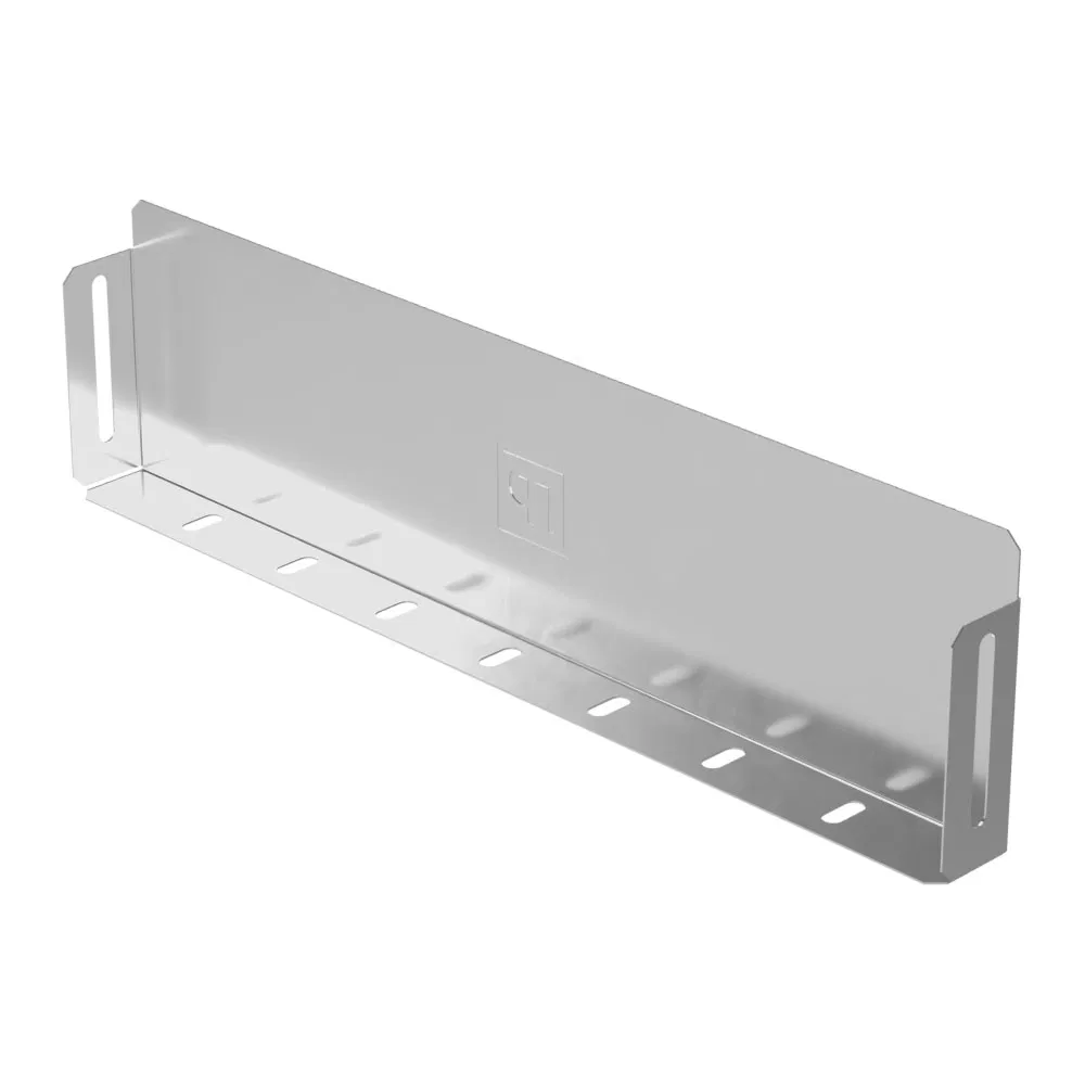 Заглушка лотка Стандарт INOX (AISI 304) 400х100 (0,7 мм) Промрукав PR16.2484