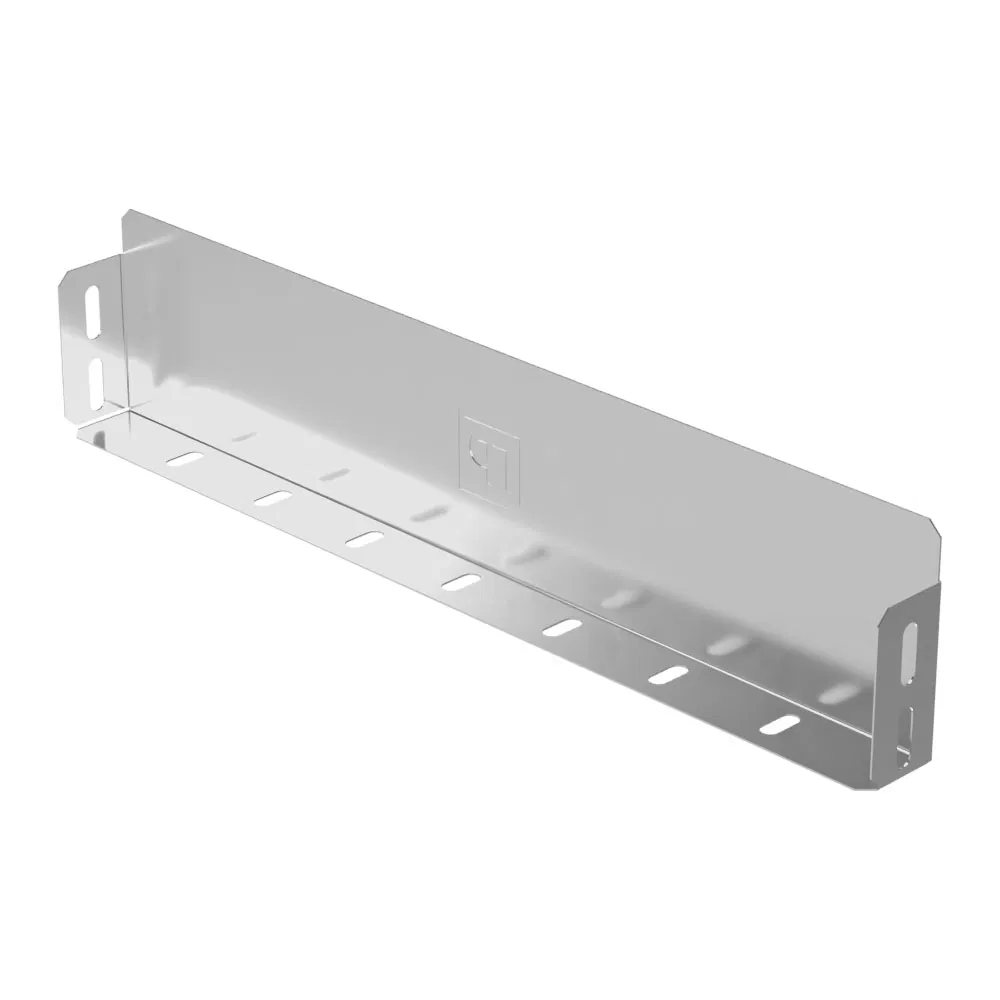 Tray end cap Standard INOX (AISI 304) 400x80 (0.7 mm) Promrukav PR16.2486