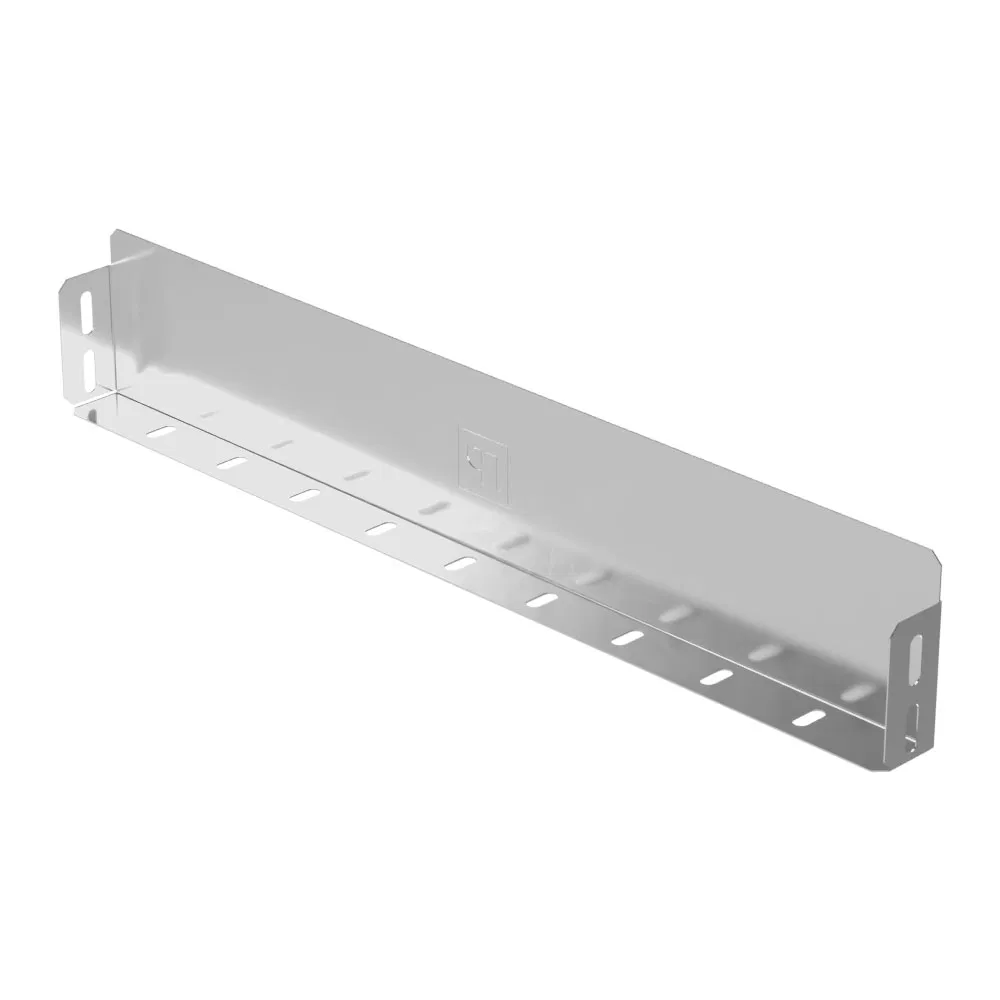 Заглушка лотка Стандарт INOX (AISI 304) 500х80 (0,7 мм) Промрукав PR16.2489