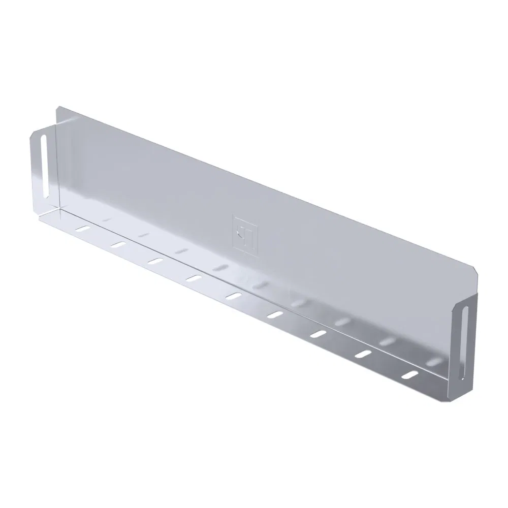 Tray end cap Standard INOX (AISI 316) 500x100 (0.7 mm) Promrukav PR16.2509