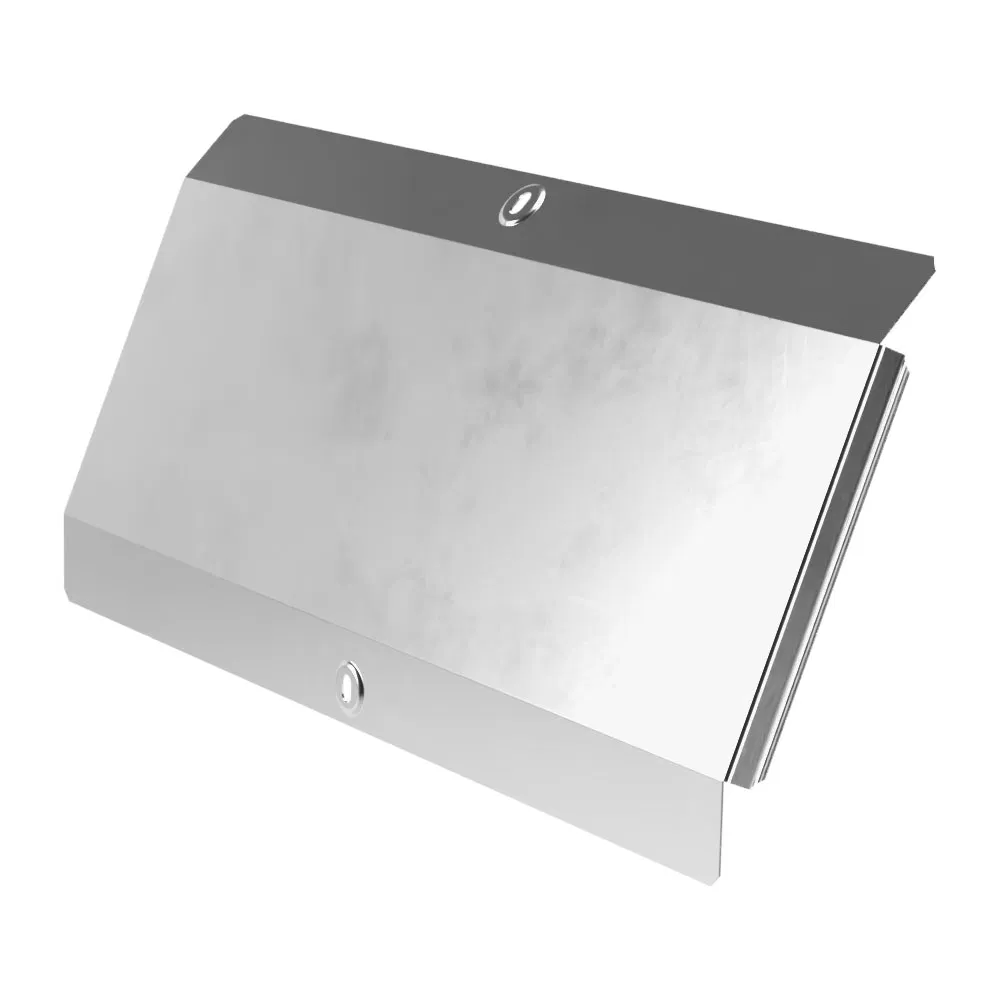 45度外转角盖板 标准 INOX (AISI 304) 500 (0,8 mm) Промрукав PR16.2925