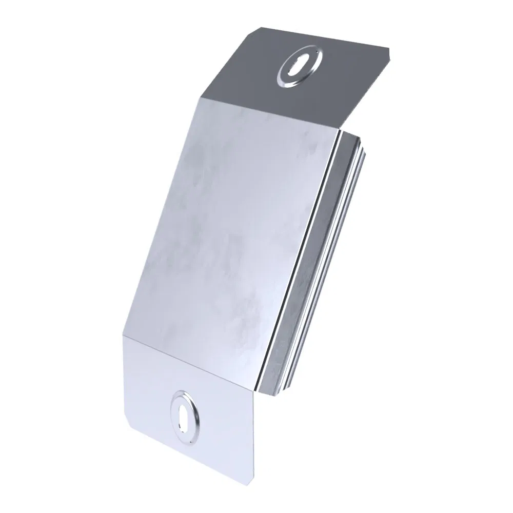 45度外转角盖板 标准 INOX (AISI 316) 100 (0,7 mm) Промрукав PR16.2950