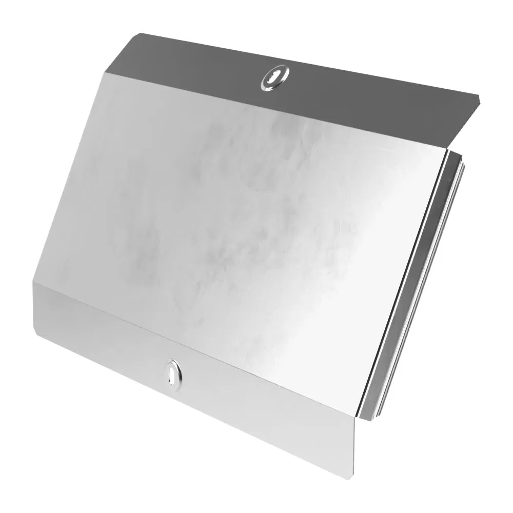 90度外角垂直盖板 INOX标准 (AISI 304) 400 (0,8 mm) Промрукав PR16.3014