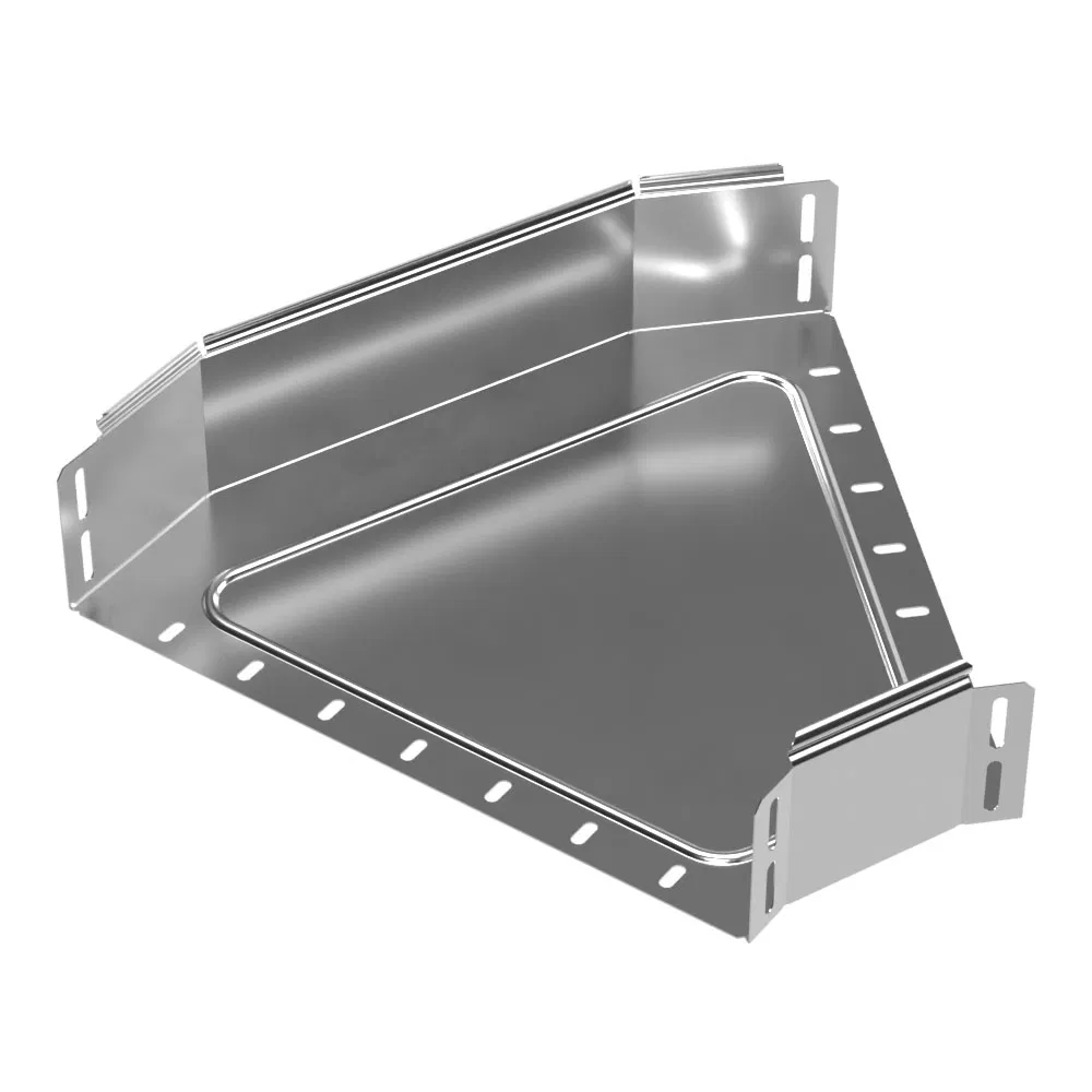 Угол горизонтальный 45 градусов Стандарт INOX (AISI 304) 400х100 (0,8 мм) Промрукав PR16.3418