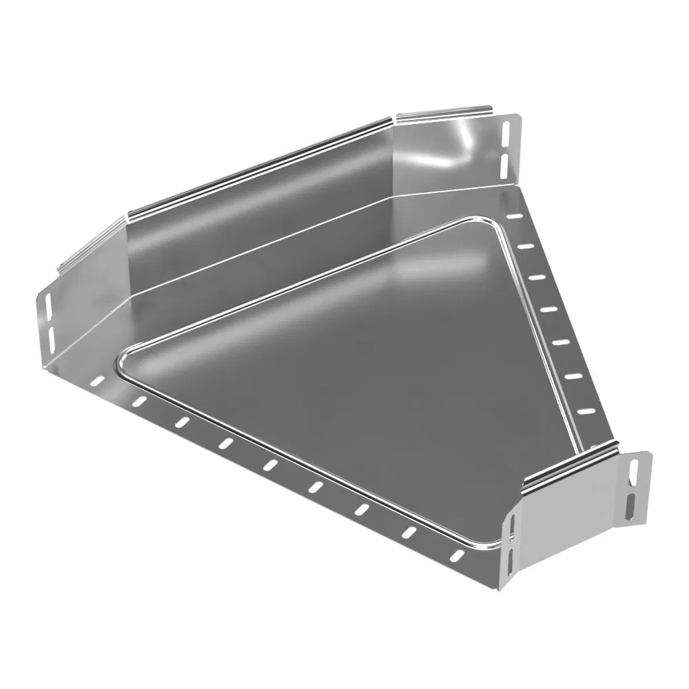 Угол горизонтальный 45 градусов Стандарт INOX (AISI 304) 500х100 (0,8 мм) Промрукав PR16.3421