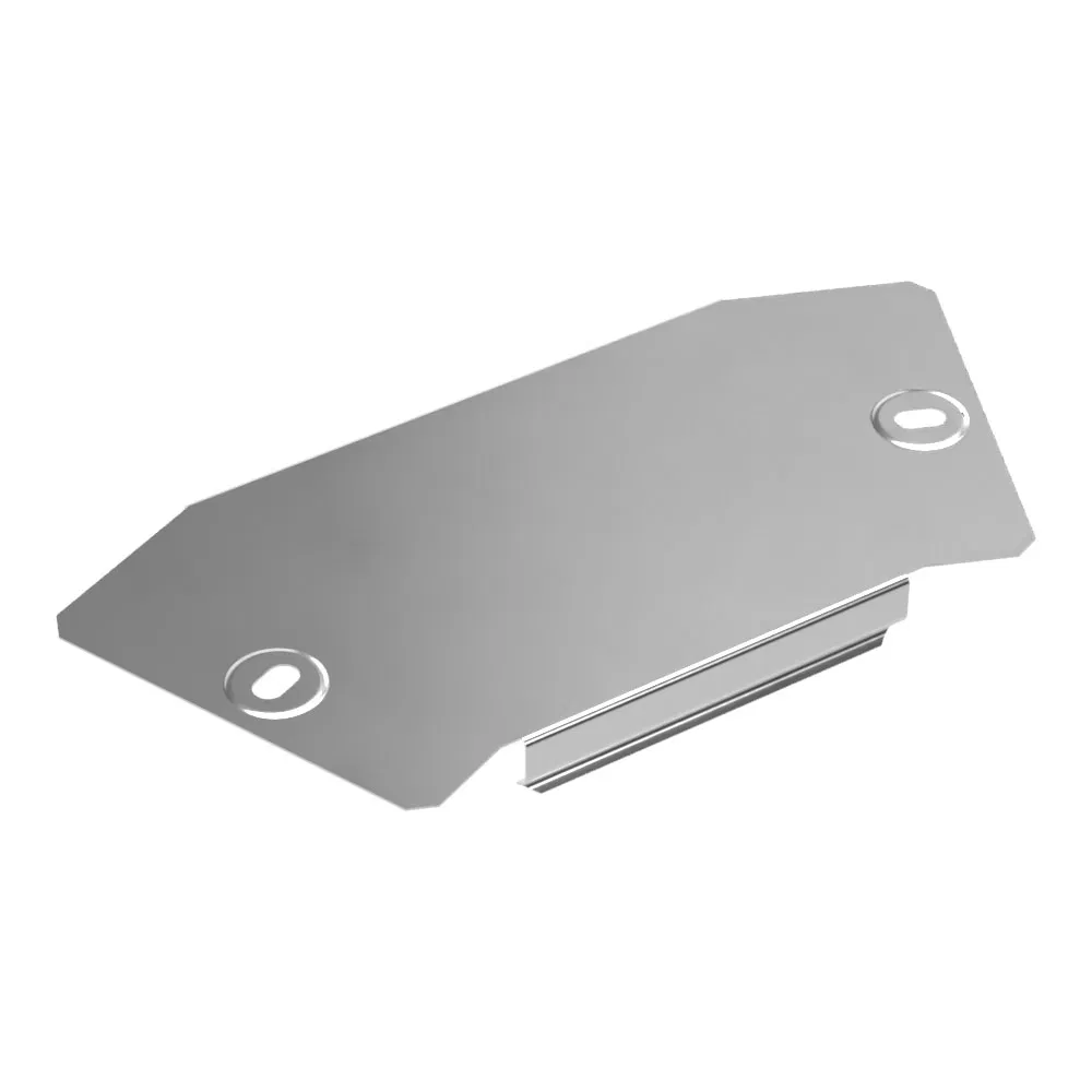 45度水平角盖 标准 INOX (AISI 304) 100 (0,7 mm) Промрукав PR16.3426