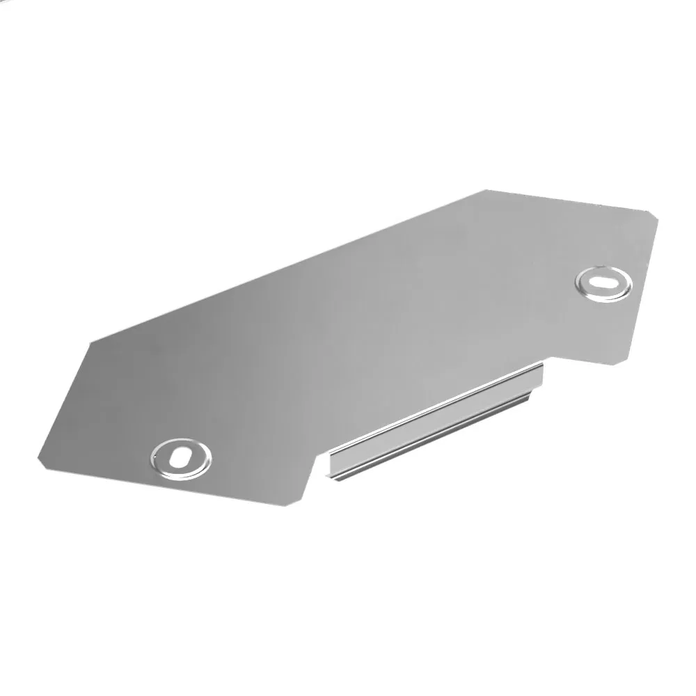 90度水平转角盖 标准 INOX (AISI 304) 100 (0,7 mm) Промрукав PR16.3516