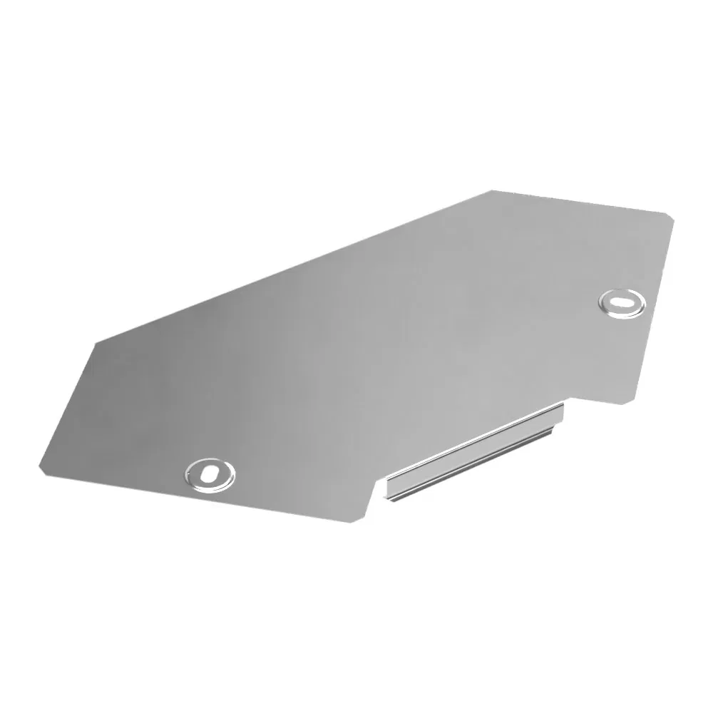 90度水平角盖 标准 INOX (AISI 304) 150 (0,7 mm) Промрукав PR16.3517