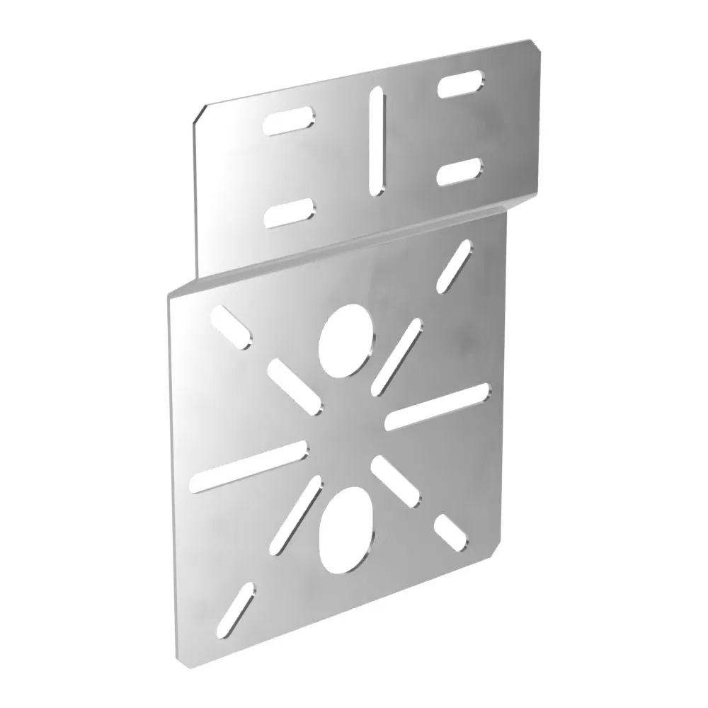 Mounting plate for EMK Standart INOX (AISI 304) 195x150 (1.5 mm) Promrukav PR16.3811