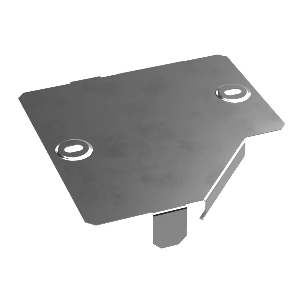 Left adapter cover Standard INOX (AISI 304) 150x100 (0.7 mm) Promrukav PR16.4296