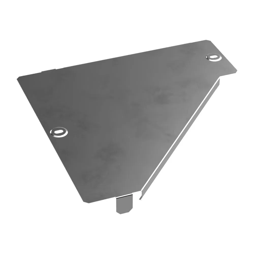 Крышка переходника левого Стандарт INOX (AISI 304) 300х100 (0,7 мм) Промрукав PR16.4299