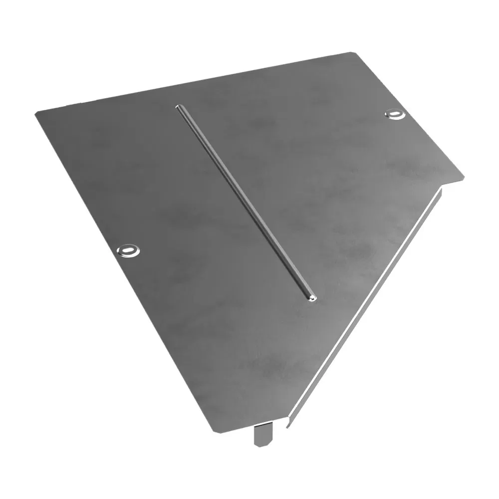 左侧适配器盖 Standard INOX (AISI 304) 600х300 (0,8 mm) Промрукав PR16.5523