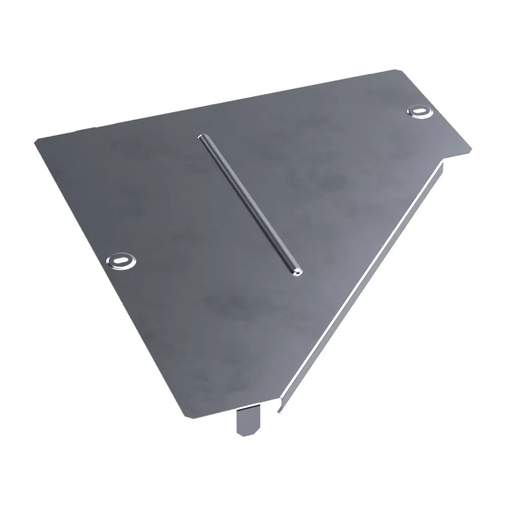 左侧适配器盖 Standard INOX (AISI 316) 400х150 (0,8 mm) Промрукав PR16.5582