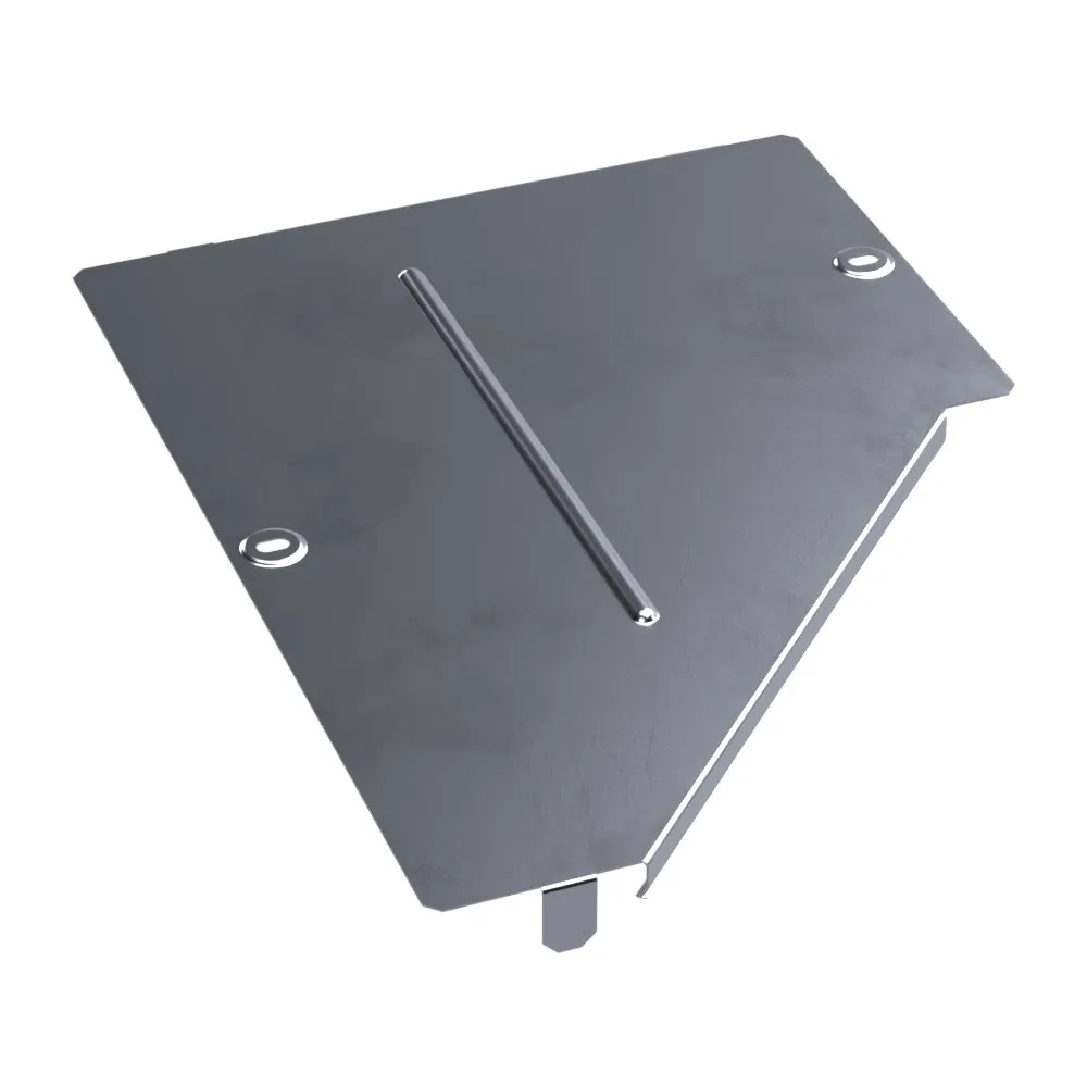 左侧适配器盖 Standard INOX (AISI 316) 400х200 (0,8 mm) Промрукав PR16.5583