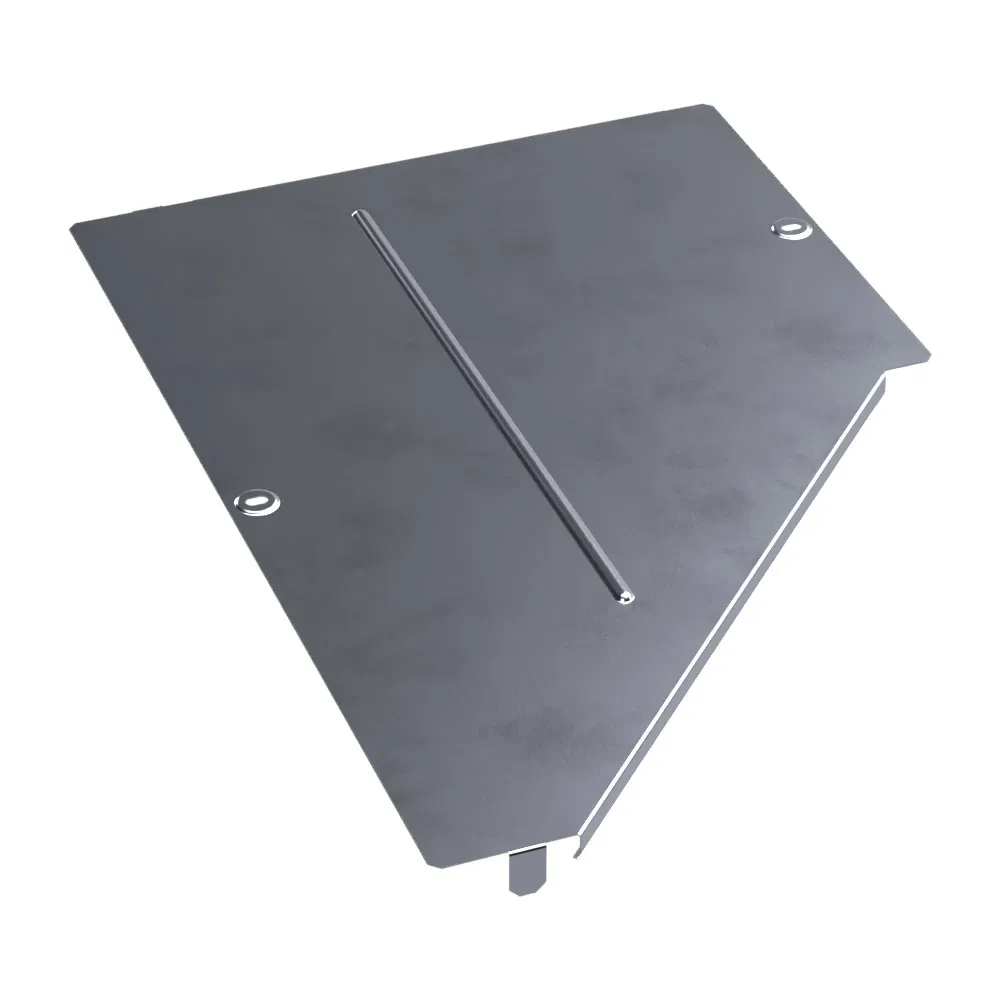 Left adapter cover Standard INOX (AISI 316) 600x300 (0.8 mm) Promrukav PR16.5589