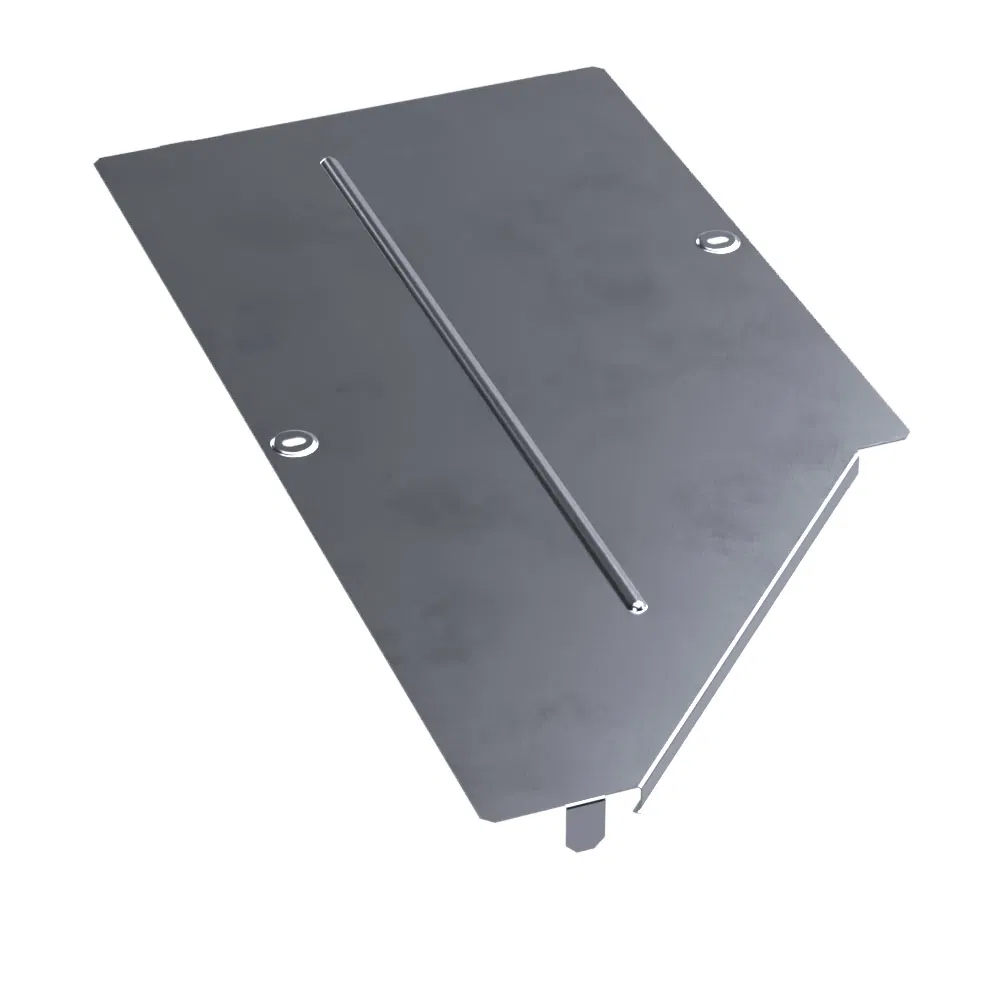 Крышка переходника левого Стандарт INOX (AISI 316) 600х400 (0,8 мм) Промрукав PR16.5590