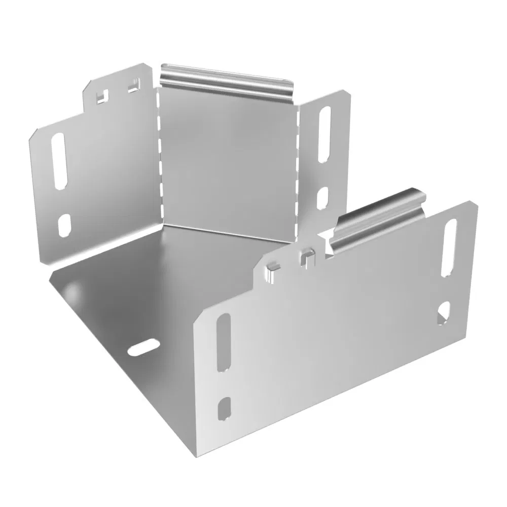 右向适配器 INOX (AISI 304) 150х100х100 (0,7 mm) Промрукав PR16.5722