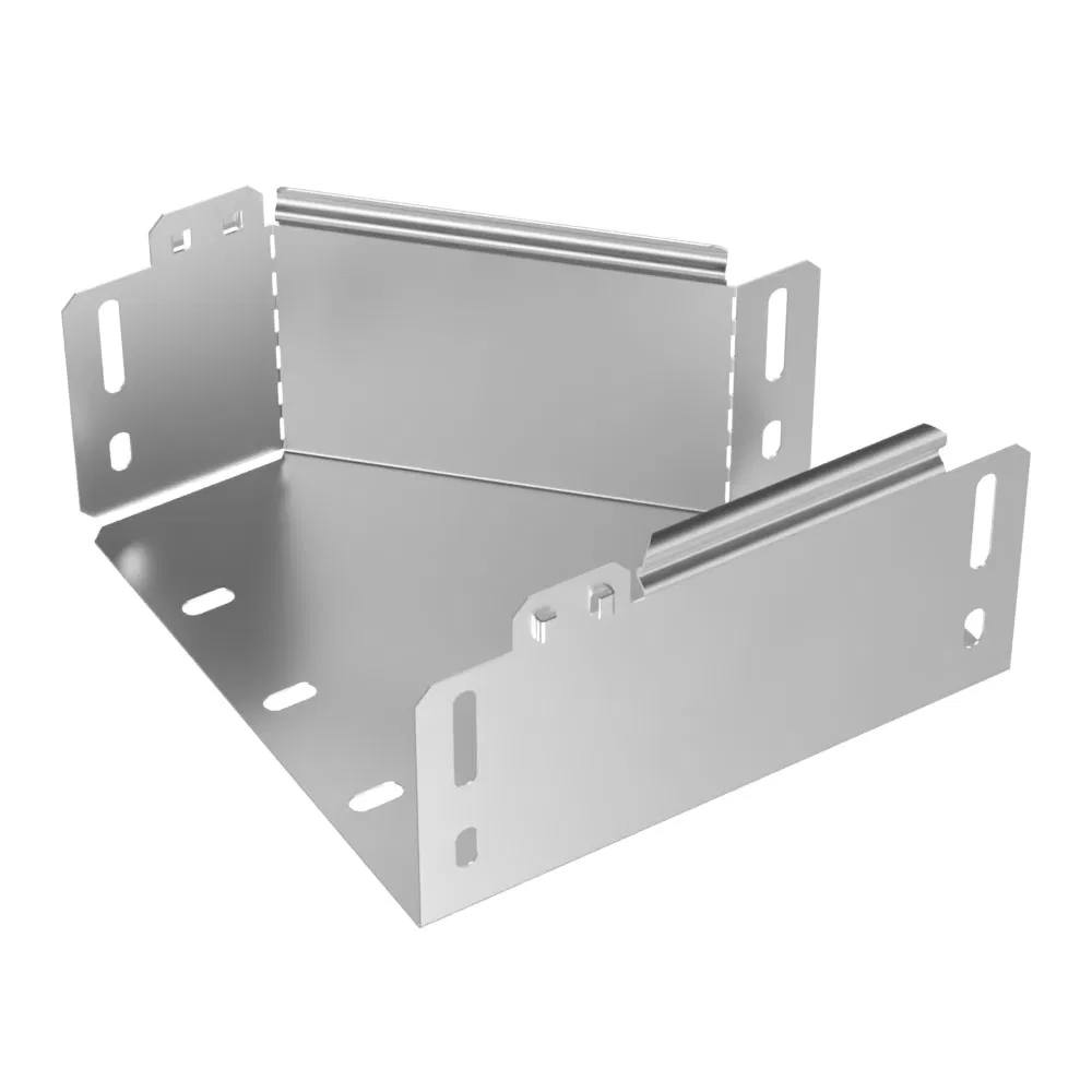 右侧适配器 标准 INOX (AISI 304) 200х100х100 (0,7 mm) Промрукав PR16.5725