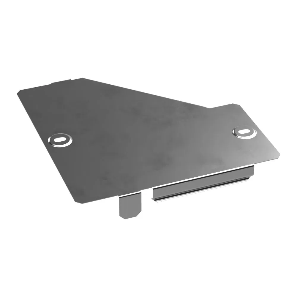Right adapter cover Standard INOX (AISI 304) 200x100 (0.7 mm) Promrukav PR16.5772