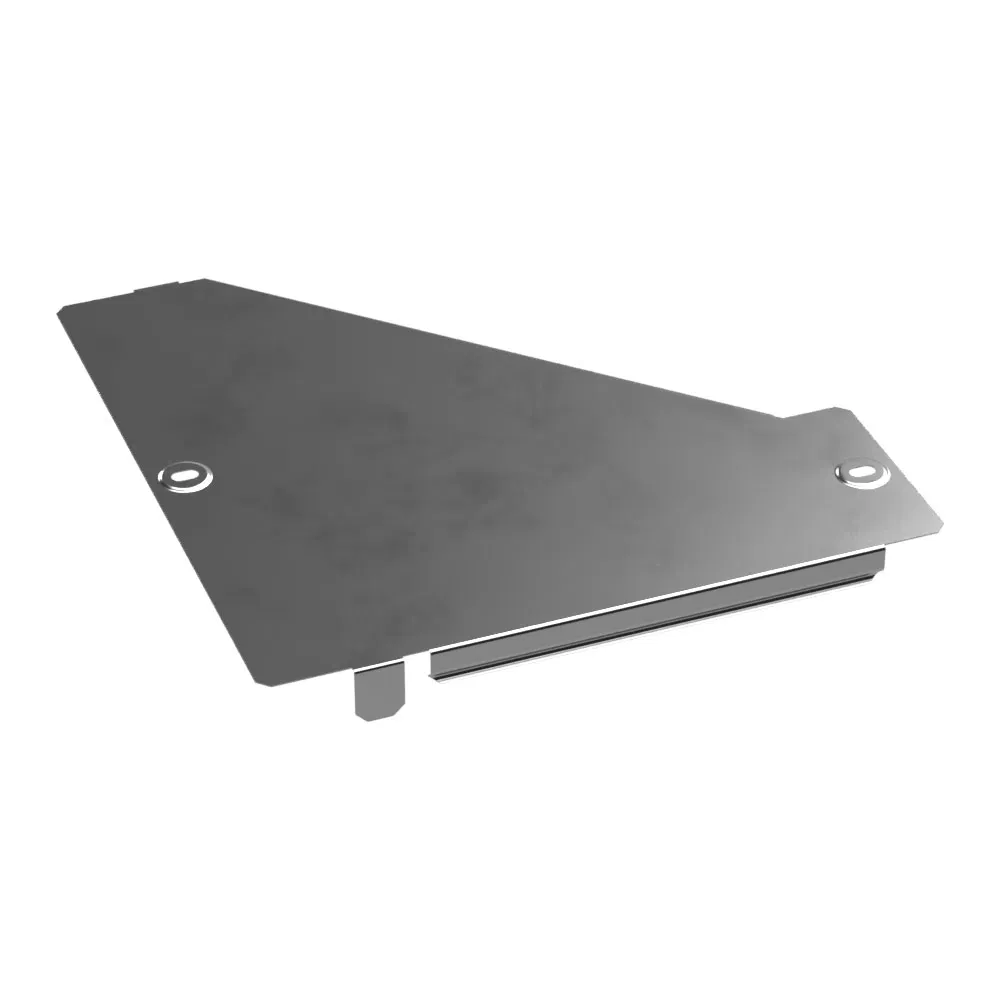 Right adapter cover Standard INOX (AISI 304) 300x100 (0.7 mm) Promrukav PR16.5774