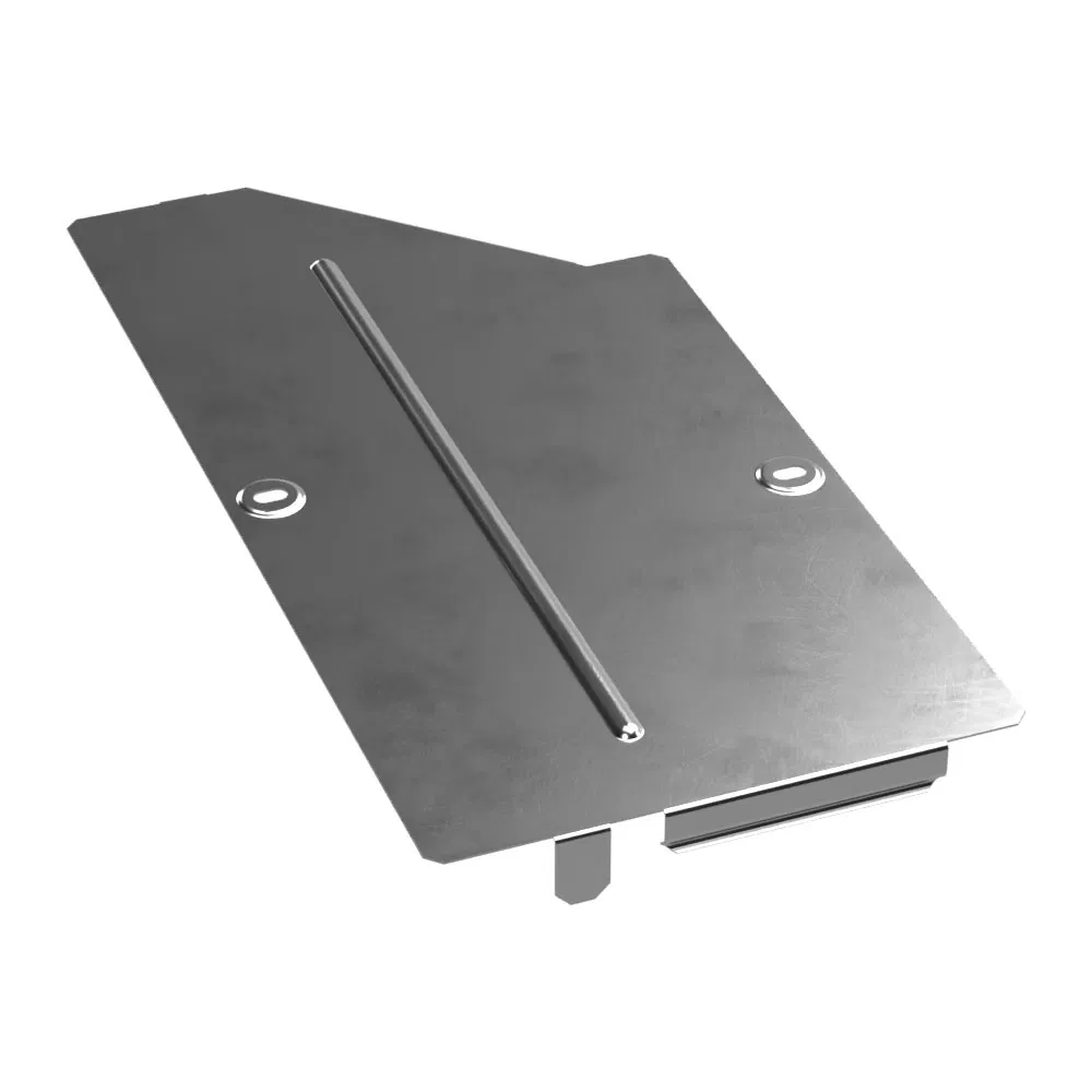 Крышка переходника правого Стандарт INOX (AISI 304) 400х300 (0,8 мм) Промрукав PR16.5779