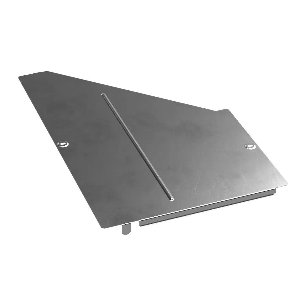 Крышка переходника правого Стандарт INOX (AISI 304) 600х300 (0,8 мм) Промрукав PR16.5784