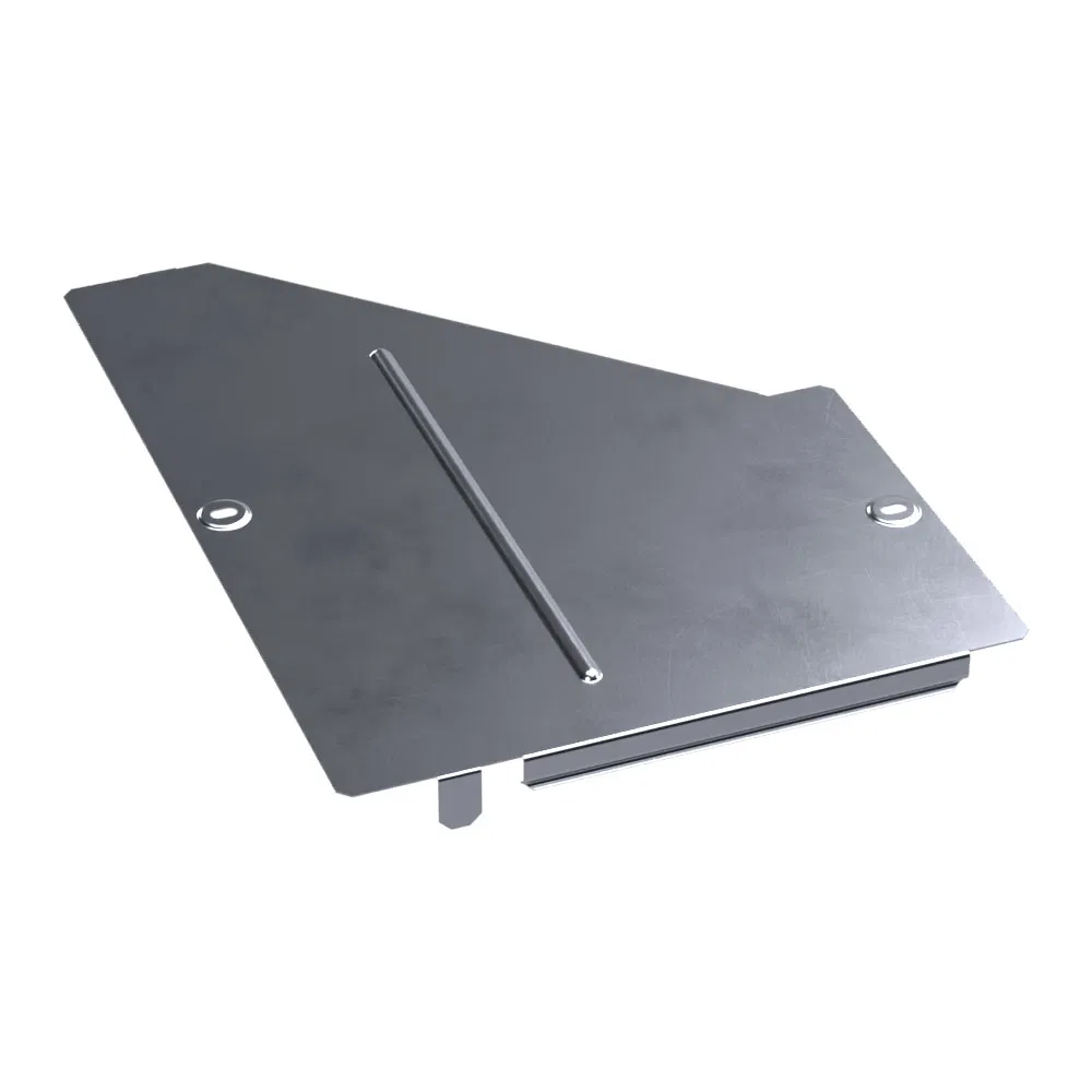 Right adapter cover Standard INOX (AISI 316) 400x200 (0.8 mm) Promrukav PR16.5844