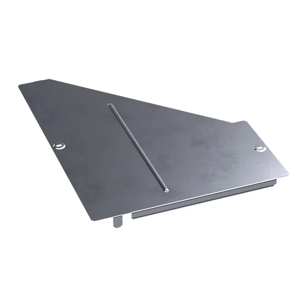 Right adapter cover Standard INOX (AISI 316) 500x200 (0.8 mm) Promrukav PR16.5847