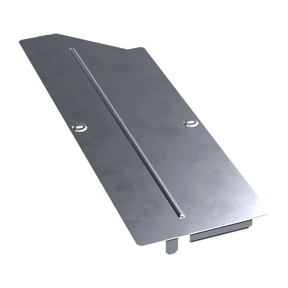 Right adapter cover Standard INOX (AISI 316) 600x500 (0.8 mm) Promrukav PR16.5852