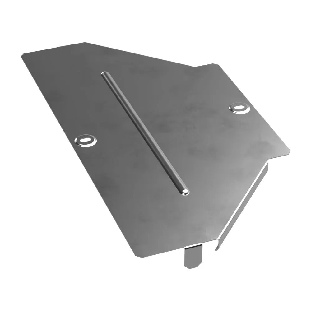 Symmetrical adapter cover Standard INOX (AISI 304) 400x200 (0.8 mm) Promrukav PR16.5976