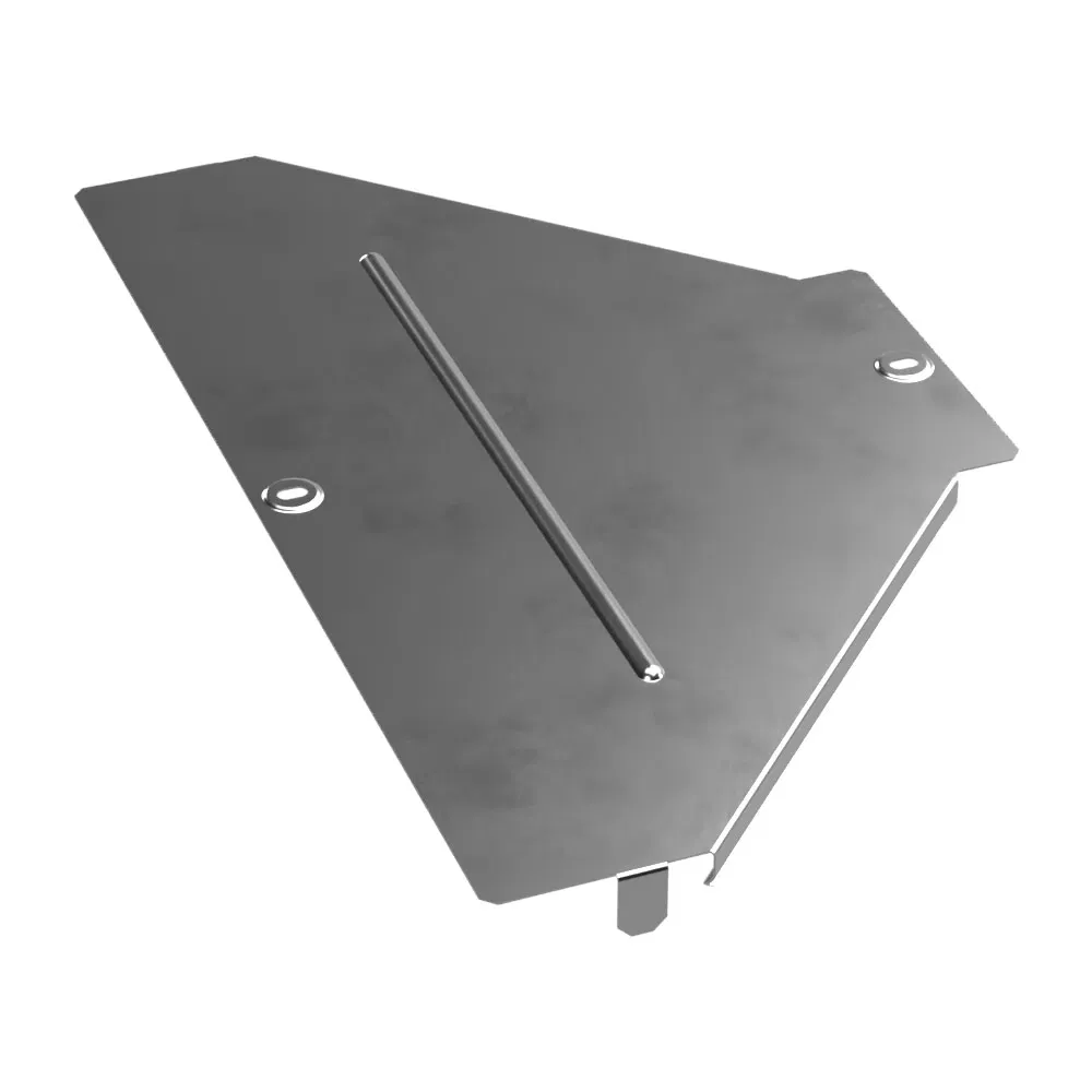 Symmetrical adapter cover Standard INOX (AISI 304) 500x150 (0.8 mm) Promrukav PR16.5978