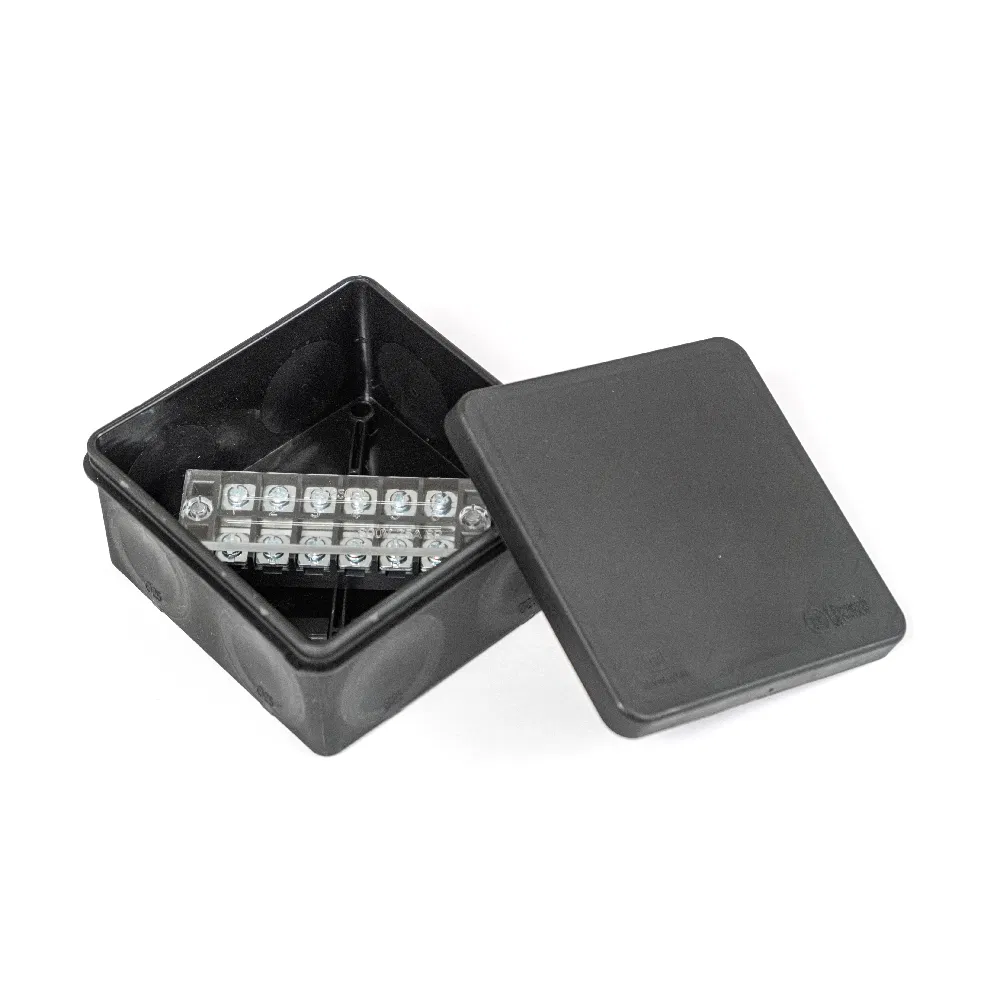 Two-component (HF) distribution box complete with 6-way terminals, cross-section up to 2.5 mm², 10