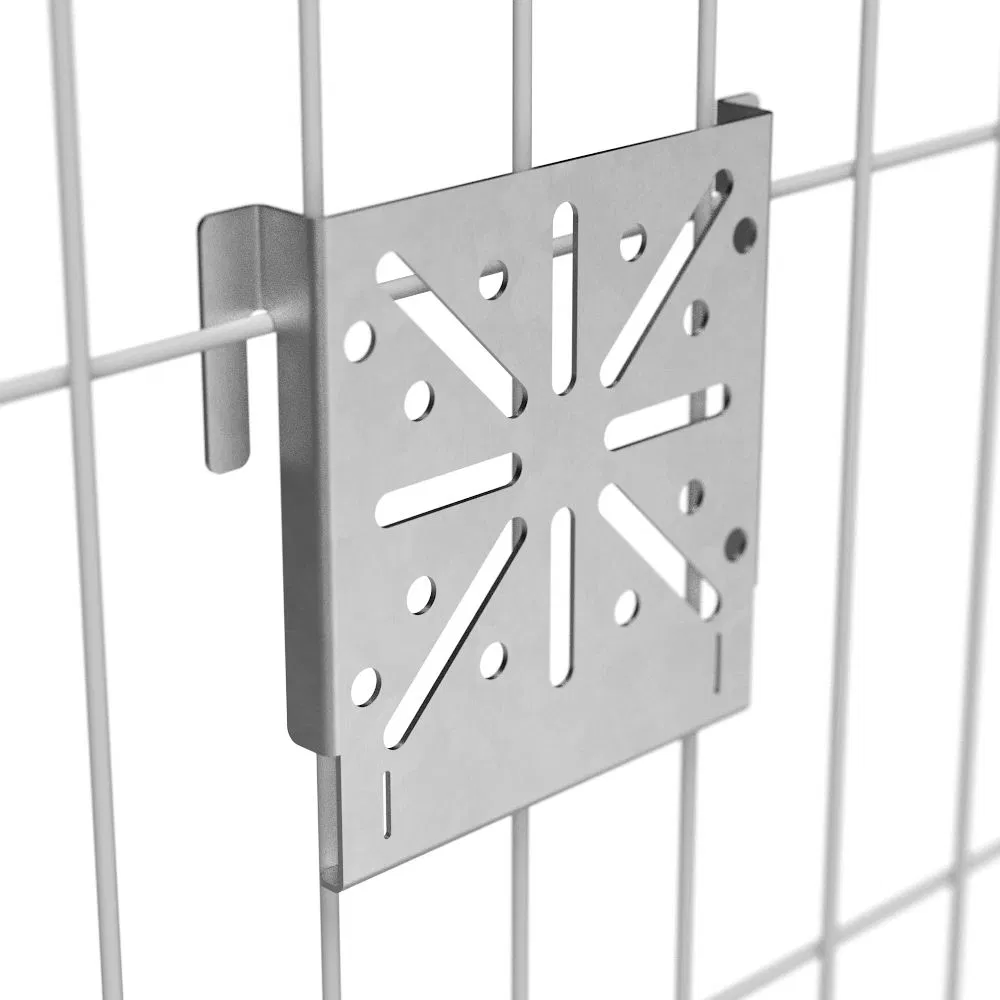 Mounting plate for 3D fence for fastening EMK Promrukav PR80.08129