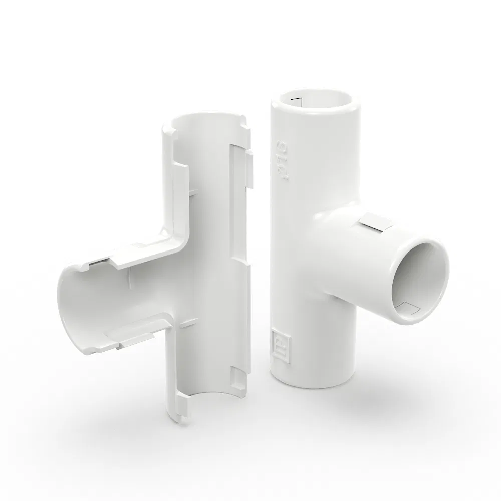 Split Tee white d16 mm (70pc/700pc pkg/box) Promrukav