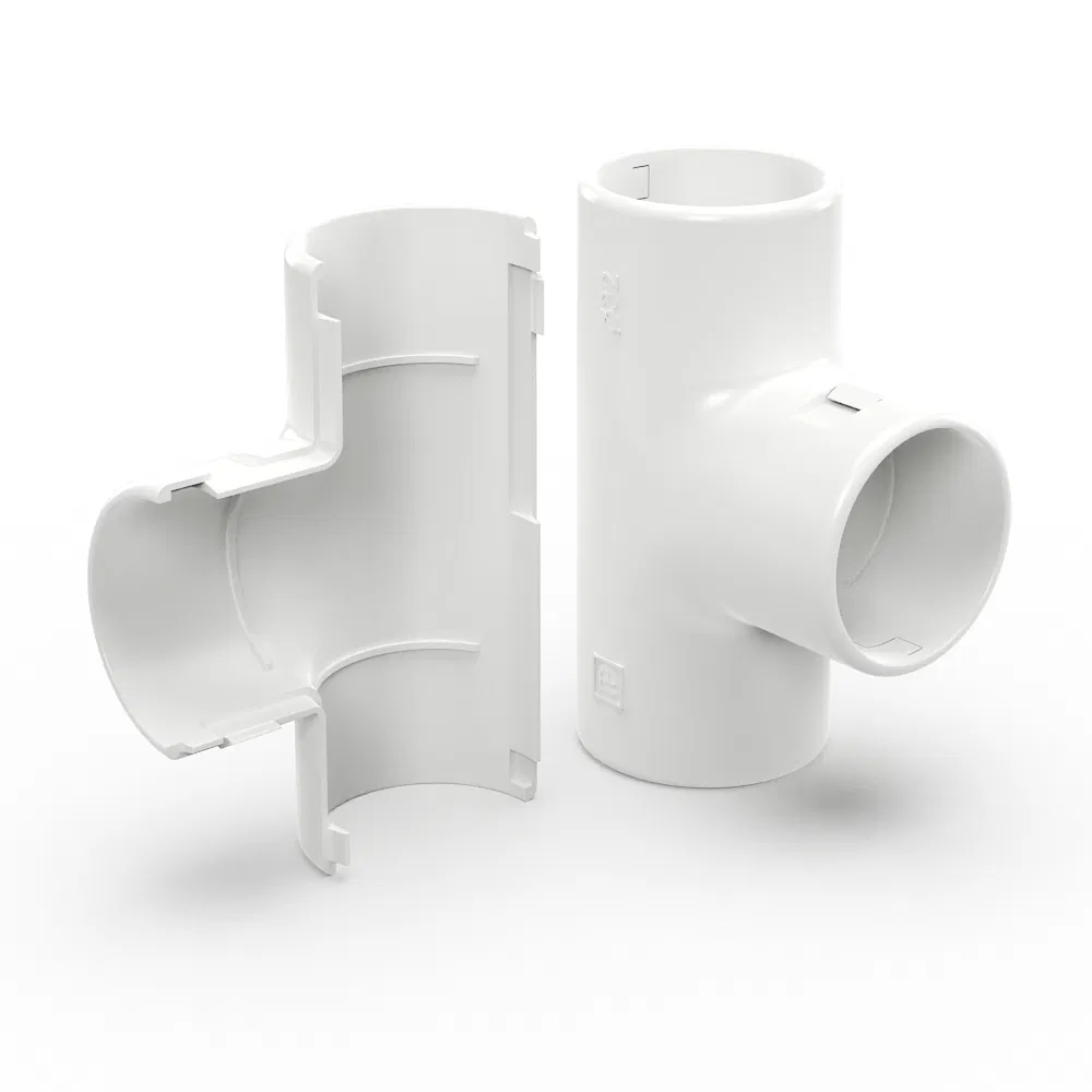 Split Tee white d32 mm (15pc/180pc pkg/box) Promrukav