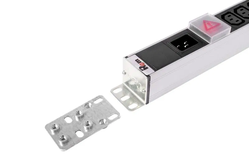 Блок розеток вертикальный Rem-16 с выкл. 16 IEC 60320 C13 12 C19 вход C20 16А алюм. 42-48U R-16-16C13-12C19-V-1820 Rem 1362010