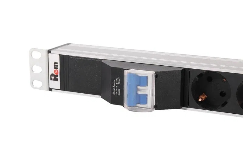 Блок розеток вертикальный Rem-32 без шнура с авт. инд. 20 IEC 60320 C13 10 IEC 60320 C19 32А алюм. 33-38U колодка R-32-20C13-10C19-A-I-1420-K Rem 1867398