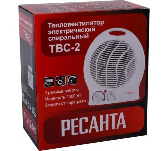 Fan heater ТВС-2 2kW Ресанта 67/2/2
