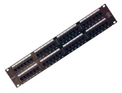 Patch panel 19 inch 2U 48 ports RJ-45 CAT 5e Rexant 04-0022