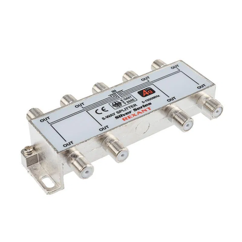 Divider TVh8 + 9pcs F 5-1000 MHz (Silver) box (pack 5pcs) Rexant 05-6105