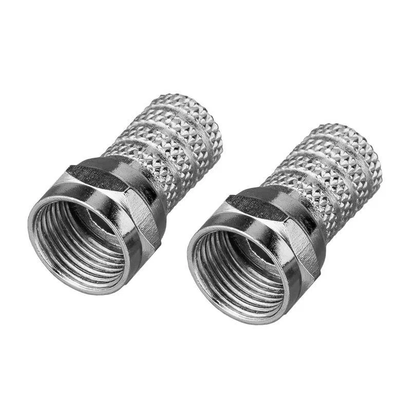Antenna connector to cable F-type plug for RG-6 cable (pack of 2pcs) Rexant 06-0004-A2