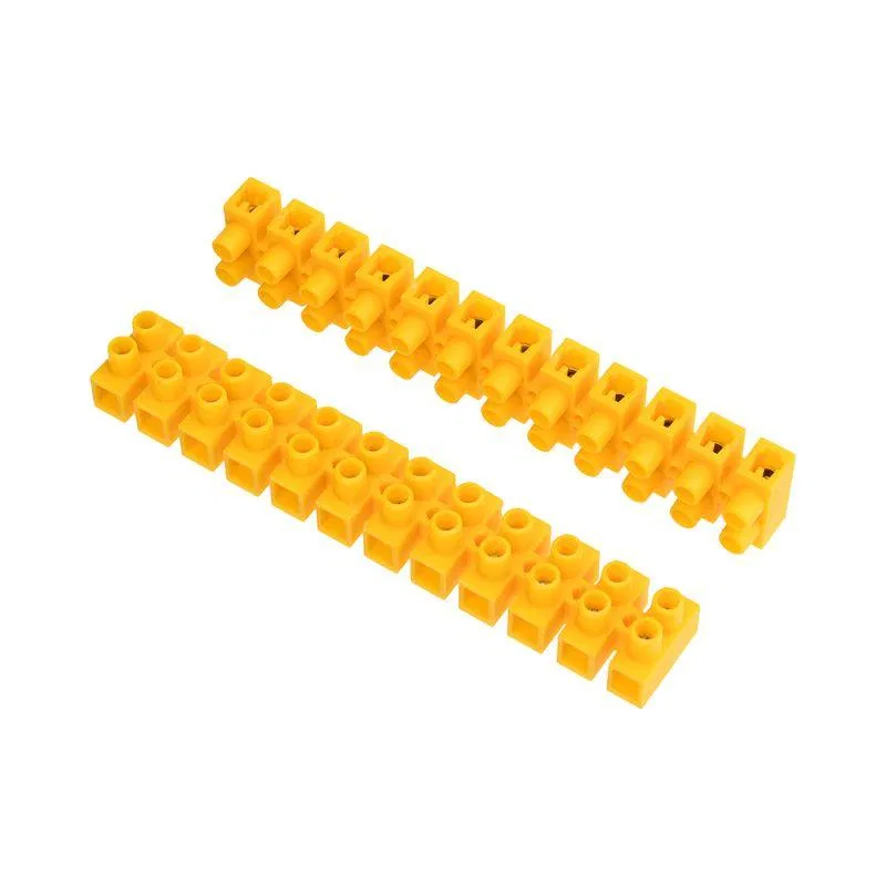 Screw terminal block KV-10 4-10mm2 10A polyethylene yellow (pack 10pcs) Rexant 07-5010-3