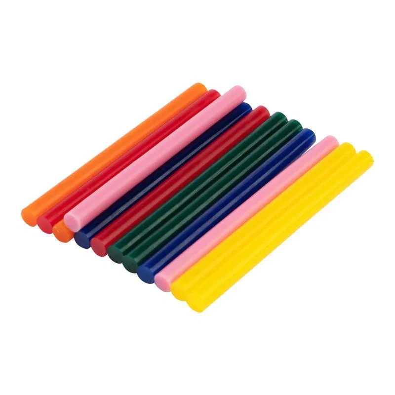 Glue stick d7.4mm L100mm multicolored (pack of 12) Rexant 09-1020