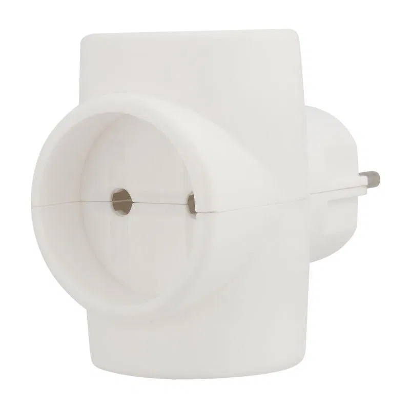 Rexant 11-1068 三位插座转换器 无接地 6-10A 220V 欧标