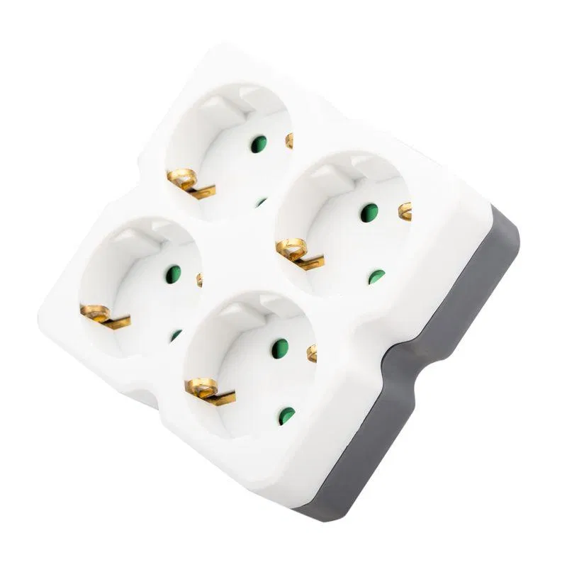 4-way splitter with ground 16A IP20 white Rexant 11-1073