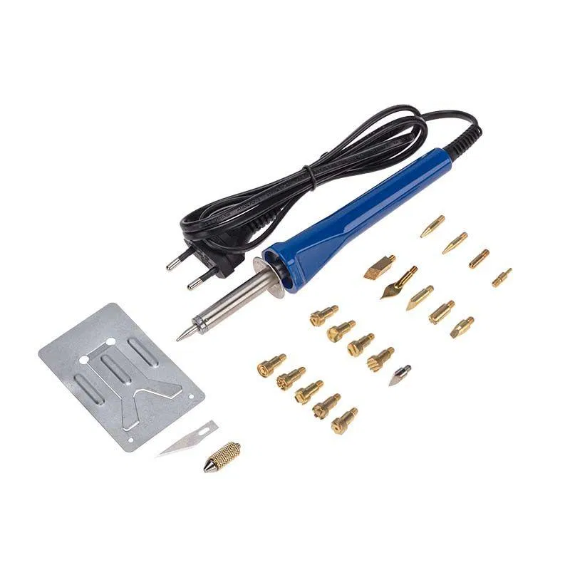 电烙铁烙铁笔套装 (19个烙铁头) PROFII 220V/30W Rexant 12-0183-1