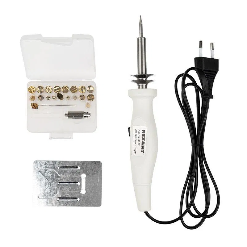电烙铁烙铁笔套装 (21个烙铁头) 220V 20/50W Rexant 12-0187